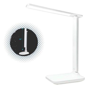 Imagem de Luminária Abajur Articulada Luz Fria Usb Recarregável Estudo