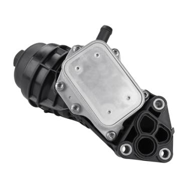 Imagem de JDMON Substituição da carcaça do filtro do refrigerador de óleo do motor para Mercedes-Benz A220, A35 AMG, CLA250, GLA35, GLB250, GLB35 AMG compatível com 2701800610, 2701800810, 2701800500