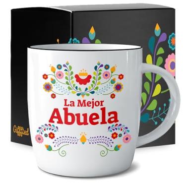 Imagem de Caneca de café La Mejor Abuela de presente triplo em espanhol, a melhor avó do mundo da Latino, Regalo Dia Del Madre, Taza de aniversário e Natal, 325 ml