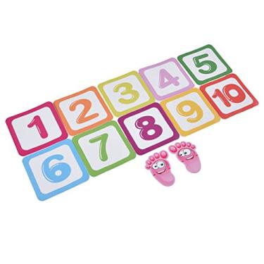 Imagem de ZAWELIYO Adesivo de Jogo de Números Adesivo de Piso Educacional Durável para Quarto de Criança PVC Ecológico para Jardim de Infância Educação Infantil Decoração Interativa para Sala de Aula,