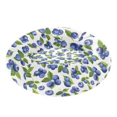 Imagem de SEHANY Cama fofa para cachorro de rosquinha de mirtilo, removível e lavável, pequena cama redonda para gatos, fofa, super macia, confortável para animais de estimação com fundo antiderrapante para