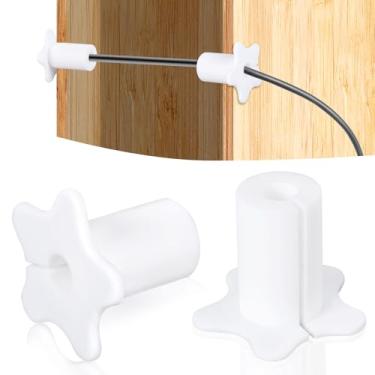 Imagem de Kit de roteamento de cabo de furo de parede para Starlink, ilhós de parede para cabos, cabo de silicone, passagem através de buchas para cabos de 5/8 polegadas para cabos Ethernet Starlink (branco)