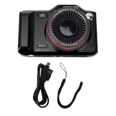 Imagem de Bewinner Câmera Digital 4K 64MP para Fotografia, Câmera WiFi Vlogging Com Zoom Digital 18X e Câmeras Duplas Com Foco Automático, Câmeras Compactas de Viagem para Adolescentes Iniciantes (Preto)
