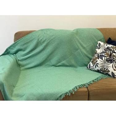 Imagem de Manta Para Sofá Gigante Luxo King 3.0x1.8M Grande 2,40X1,80m Pop 2.10x1.4M Premium De Algodão Capa Decorativa Protetora(Pop 2,20x1,50m VERDE TURQUESA)