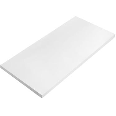 Imagem de Amylove Espuma de poliuretano 2/12.7 cm x 149.9 cm x 200.7 cm almofada de alta densidade folha de espuma para substituição de assento projetos faça você mesmo cadeiras cabeceiras sofás casa (branco)