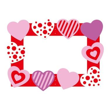 Imagem de Ioensy Moldura para fotos de Dia dos Namorados, adereço para cabine de fotos, decoração de moldura para selfies para eventos, aniversários, encontros com