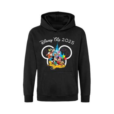 Imagem de Moletom Unissex Disney Family Vacation 2025  Blusão Disney Trip 2025 O