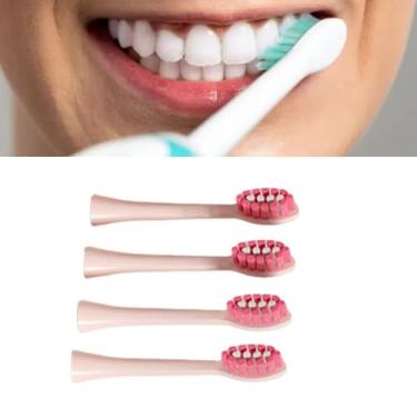 Imagem de aqxreight Cabeças de Substituição da Escova de Dentes Elétrica Cabeças de Reposição de Escova de Dentes Elétricas para Y1 a Y1 entre. Substituição de de de (Rosa)