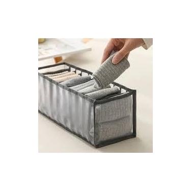 Imagem de Organizador Gavetas Compartimentos Guarda Cueca Calcinha Sutiã Roupa Cesto Divisória