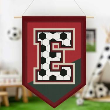 Imagem de Faixa de lona de parede suspensa de futebol, faixa de lona pendurada com alfabeto, decoração de arte de parede para sala de estar, quarto, Copa do Mundo FIFA Jersey futebol futebol entusiastas