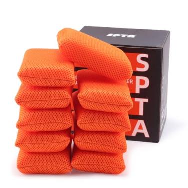 Imagem de SPTA Esponja de malha, removedor de insetos esponja de lavagem de carro para limpeza de insetos e alcatrão, 10 cm por 15 cm, exterior de carros - Esponjas de lavagem de carro de malha ultramacia sem