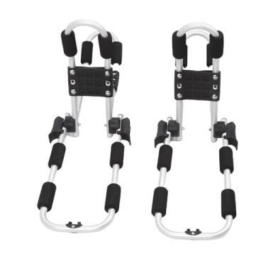 Imagem de aqxreight Rack de Teto de Caiaque para Prancha de Surf, Paddleboard, Canoa, Telhado J, Suporte Dobrável, Montagem Superior, Transportador de Caiaques, Atendendo e Precisa de Rack de Teto de, de
