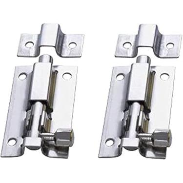 Imagem de Parafuso de porta quadrado 304 aço inoxidável antigo bronze trava de segurança 7,6 cm 2 peças