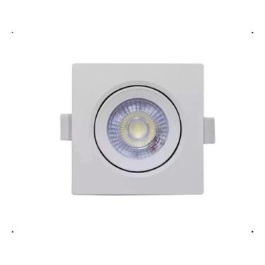 Imagem de Spot LED Embutir Quadrado 5W Amarelo - Foxlux