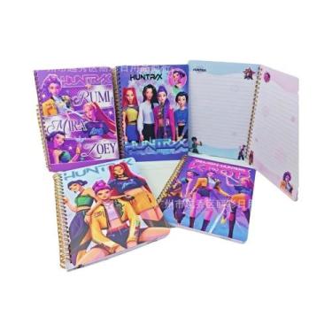 Imagem de Caderno De Anime Kpop Demon Hunters Huntrix Saja 15x20.2cm, Material E