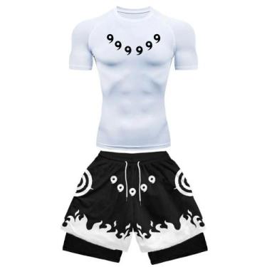 Imagem de Conjunto De Fitness Masculino De Secagem Rápida Com Estampa De Anime, 