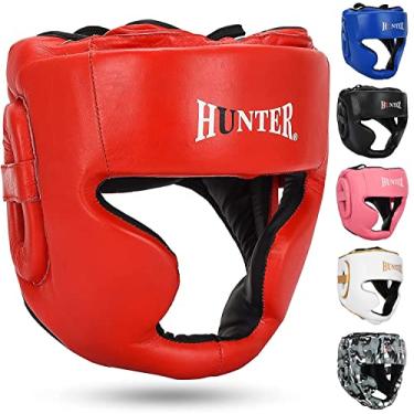 Imagem de HUNTER Essential Professional Boxing MMA Kickboxing Head Gear (Vermelho, P/M)