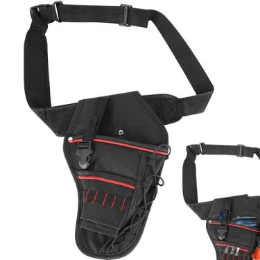 Imagem de JANKOW Coldre de broca para cinto de ferramentas, coldre de chave de fenda, cinto de ferramentas com coldre de broca, bolsa de ferramentas de eletricista, bolsa de ferramentas