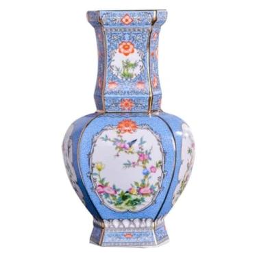 Imagem de Vaso de decoração de vaso de cerâmica clássico criativo para decoração de flores secas, arte, casa, casa, sala de estar, quarto, escritório, decoração de casa