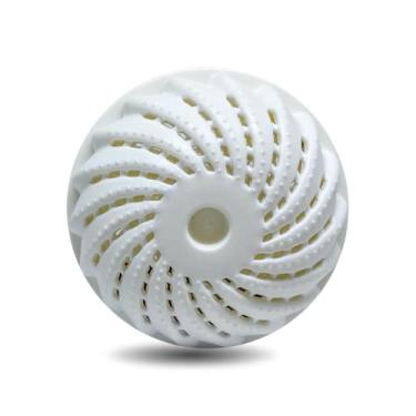 Imagem de Bola Ecológica para Lavar Roupas Individual Reutilizável, Econômica, Reduz Uso de Sabão, Auxilia na Limpeza e Preserva Tecidos (1, BRANCO)