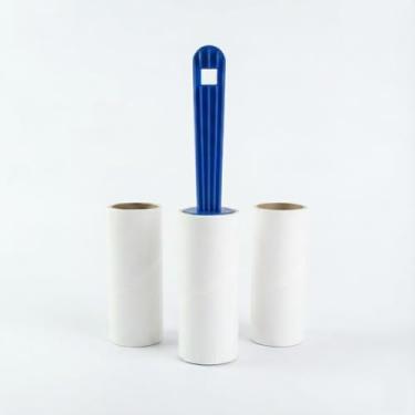 Imagem de Rolo Tira Pelos Premium, Kit com 3 Rolos Adesivos de 20 Folhas, Removedor de Pelos para Roupas, Estofados e Tecidos, Limpeza Imediata