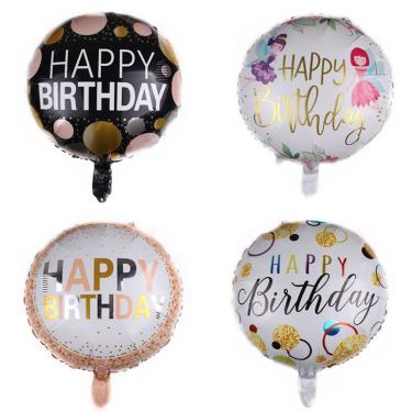 Imagem de Kit de balões de decoração de aniversário, 4 unidades, 45 cm, Mylar Rose Gold