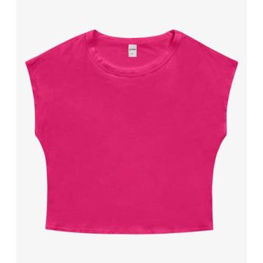 Imagem de Blusa Básica Feminina Viscotorcion Rovitex Rosa, G, Rosa