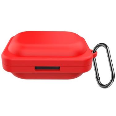 Imagem de USTIYA Capa para fones de ouvido Nothing Ear A sem fio, capa de proteção de silicone macio de corpo inteiro com chaveiro, acessórios para fone de ouvido Funda Carcasa (vermelho)