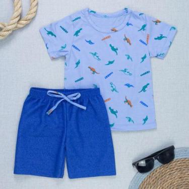 Imagem de Conjunto Camiseta Estampada e Bermuda Infantil Menino - Era Uma Vez, A