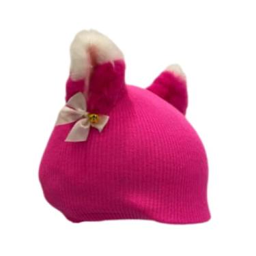 Imagem de simhoa Capa para capacete de esqui, acessórios para capacete, gorro de tricô decorativo, gorro de inverno para esquiar, Orelha Vermelha Rosa