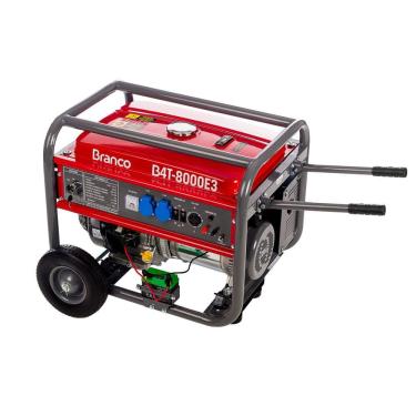 Imagem de Gerador de Energia À Gasolina 8,0kva 15hp 220v Trifásico com Partida Elétrica Branco