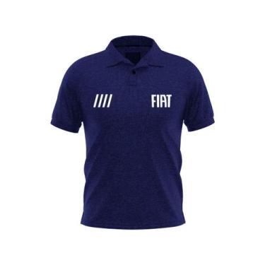 Imagem de Kit 3 Camisa Polo Gola Uniforme Fiat Logo Bordado Masculino - Sete Set