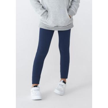 Imagem de Calça Legging Básica Infantil Menina Em Moletom Peluciado Tam 1 A 16 -