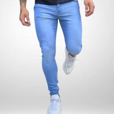 Imagem de Calça Jeans Clara Masculina Slim Elastano Premium-Masculino
