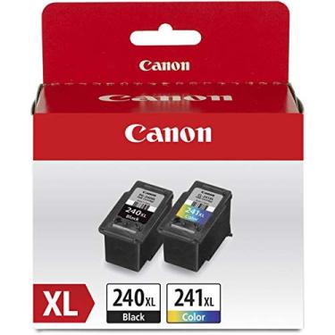 Imagem de Canon Cartucho de tinta colorida PG-240 XL preto e CL-241 XL pacote econômico para impressoras PIXMA