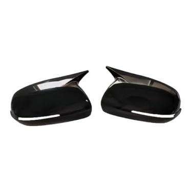 Imagem de Capa Para Espelho Retrovisor Lateral De Carro, Padrão De Fibra De Carbono/Tampa De Asa Preta, Compatível Com KIA K3/Forte/Cerato/1-Ceed 2009-2013(Gloss Black)