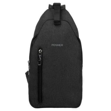 Imagem de Mochila Contour Sling Transversal Preta - Posher-Unissex
