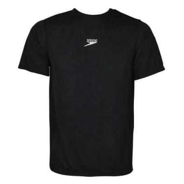 Imagem de Camisa Speedo T-shirt Essential Interlock Masculina, Preto, G, Masculi