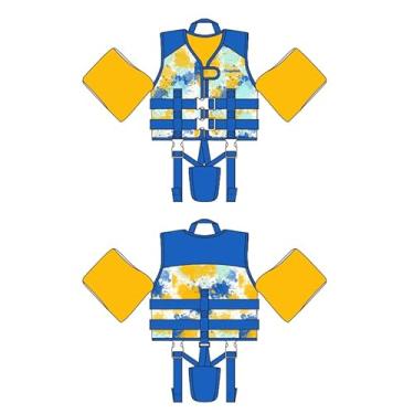 Imagem de Gogokids Colete de natação infantil para crianças de 15 a 29,9 kg, flutuador de braço de asa de água, jaqueta de natação com alça de segurança ajustável para meninas e meninos de 2, 3, 4, 5 e 6 anos