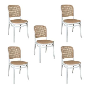 Imagem de Cadeira De Jantar Roma Para Sala E Cozinha Branco 5