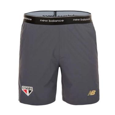 Imagem de Bermuda New Balance São Paulo Viagem 2025/26 Masculina - Cinza 2GG-Masculino