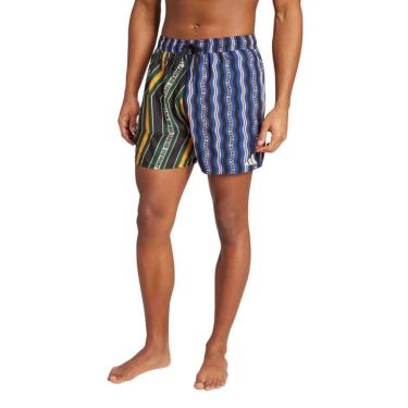 Imagem de Short Adidas x Farm Rio Masculino - Azul e Verde P-Masculino