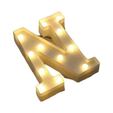 Imagem de Luz Noturna LED Luminosa Em Forma De Letra 16/22CM DIY Alfabeto Número