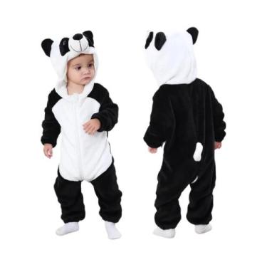 Imagem de Macacão Unissex De Bebê Em Flanela Com Capuz, Roupa De Inverno Grossa 