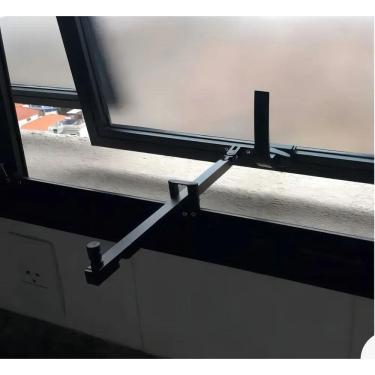 Imagem de 2X Haste Puxador Janela Maxim Ar De Alumínio Frontal - 20Cm