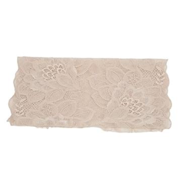 Imagem de Cuofyunl fita de renda 10 jardas 23cm de largura decorativa elegante guarnição de renda para embalagem de presente roupas de noiva decoração bordada (Cor da pele)