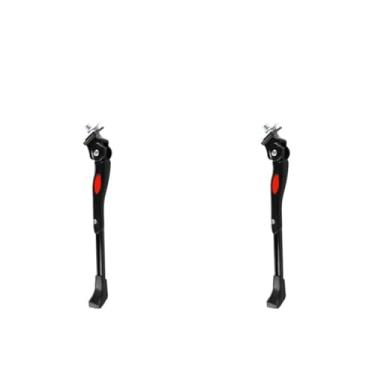 Imagem de 1-3/5 pçs suporte de pontapé de bicicleta de estrada suporte de alumínio mountain bike suporte lateral traseiro parkingrack portátil à prova de poeira parte de ciclismo(2 pcs)