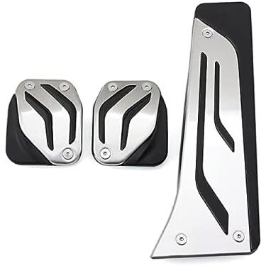 Imagem de Capa de pedal para BMW 1 2 3 4 Series M3 M4 E87 E90 F20 F21 F30 F32 F36 F80 F82, acelerador de freio, combustível pedal de carro descanso de pé, pedal de freio do acelerador, 3 peças MT