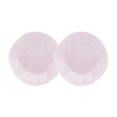 Imagem de Conjunto 2 Pratos Fundos 22,5cm Ryo Pink Sand Porcelana Oxford