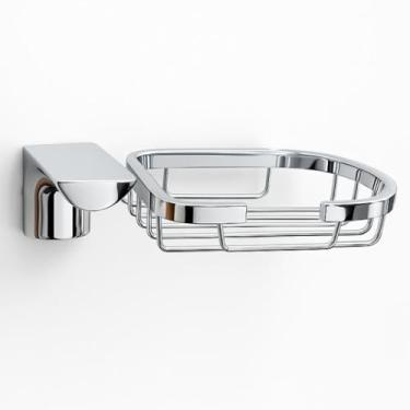 Imagem de Saboneteira de Parede Inox Cromado | Acabamento Espelhado Antiferrugem e Design Moderno | Linha Infinity – by BSMIX